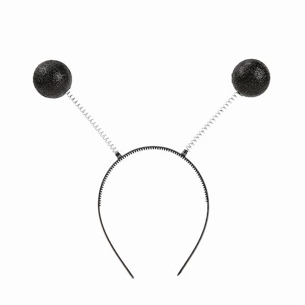 Bedårende Antennehodeplagg Ball Bursdag Hårringer Morsomt Hodeplagg Tegneserie Alien Antennehår Hodeplagg Sølv Red