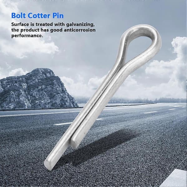 2,5 mm GB standard galvaniseringssplit med sortiment af skruesplitter (M2-skrue, 5*25)[LD]