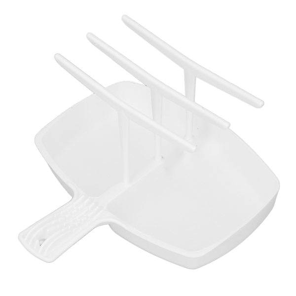 Baconrist PP Plast Friskere Crisper Varmebestandig Mikrobølgeovn Baconbrett Hvit