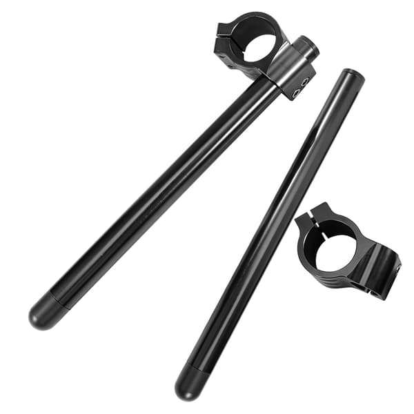 43mm Universal Motorcycle Clip On Handlebar Fork Aluminum Separate Handle Set (Black)