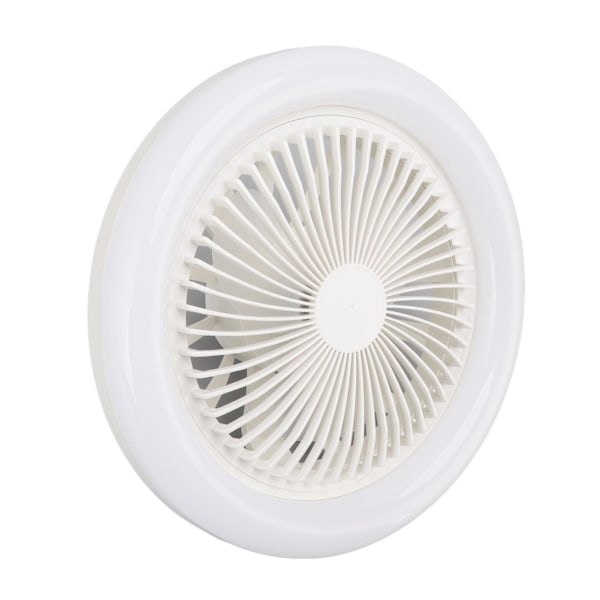 36W takviftelampe 9,8 tommer liten lydløs E27 LED-viftelampe for soverom 86‑265V hvit
