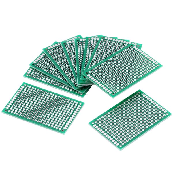 10 stk. 4 x 6 cm Dobbeltsidig Prototyping DIY Lodding Universell PCB Kretskort