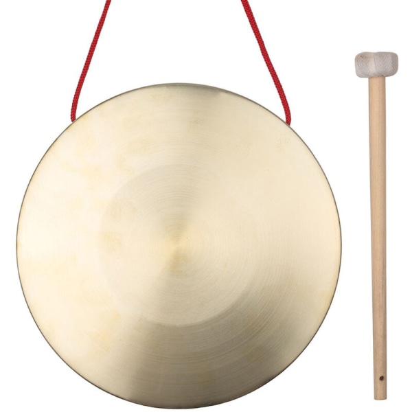 22 cm Hand Gong cymbaler Mässing Koppar Kapell Opera slaginstrument med rund hammare, modell: 22 cm