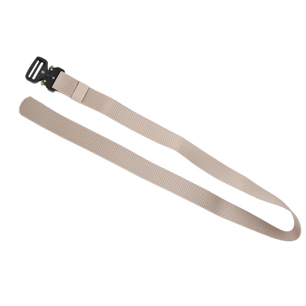 Förtjockat 3,8 cm legering nylon utomhus multifunktion taktik bergsklättring träning midjebälte beige