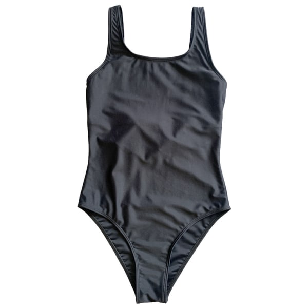 Badetøj 2022 ny stil europæiske og amerikanske kvinders sexede one-piece slim fit push-up ensfarvet badedragt M