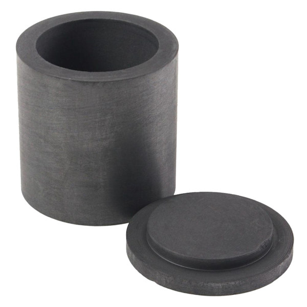 40*40 mm smyckesverktyg med hög renhet Grafit smältdegelgjutning med locklock