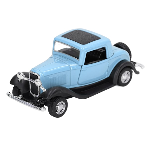1:32 Klassinen automalli Seos Vintage Simulaatiolelu Antikki Vetoava Avattavat Ovet Malli Sininen