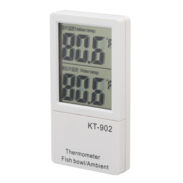 Digital akvarietermometer Ultralavt strømforbrug Elektronisk digital indendørs og udendørs termometer til fisketank KT902