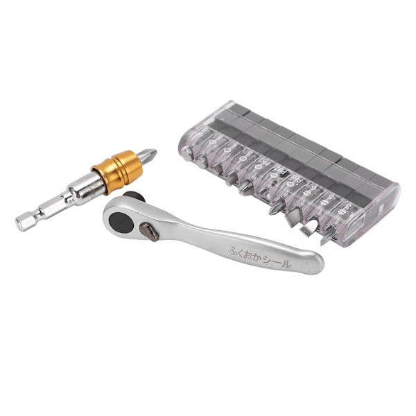 12 stk. Ratsjeknøgle Bits Sæt Mini Ratsjeknøgle Bits Kit til Bilreparation