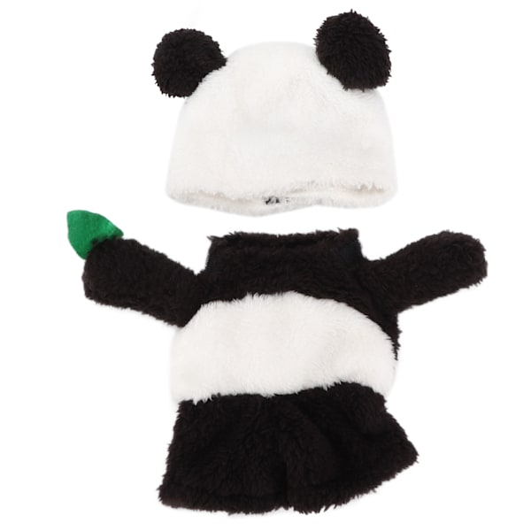 Panda Pet Halloween kostym Mjuk utsökt design hundjulkostym med mössa för små och medelstora hundar