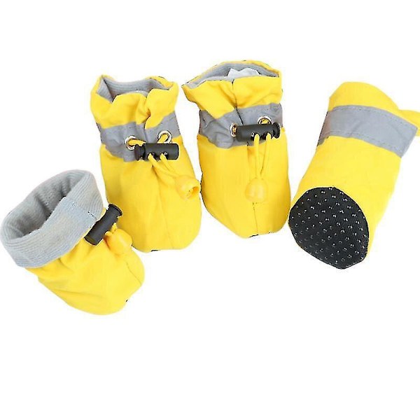 Vanntett Antiskid Hundesko for Chihuahua XS Gul
