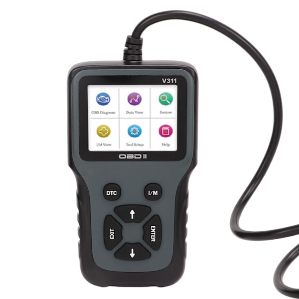OBD2-scanner OBDII 9‑16V diagnostisk scanningsværktøj LCD-skærm Fejlkodelæser scanningsværktøj