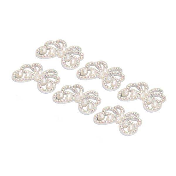 30 stk. Påsyningsemblemer Indsatte Imiterede Perler Rhinestone Let at Bruge Bredt Anvendt Broderi Applikation til Håndværk DIY Projekter