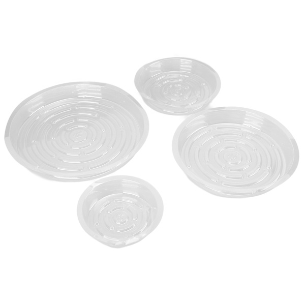 20st växtfatbricka 6in 8in 10in 12in Heavy Duty Plast Klar blomkruka Droppbricka för inomhus utomhus