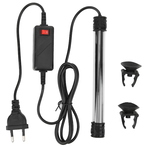 Akvarielampe Vandtæt LED-lys med høj lysstyrke med sugekop til akvarium Aquarium 90260V(SZD-Q20CF EU EU-stik)