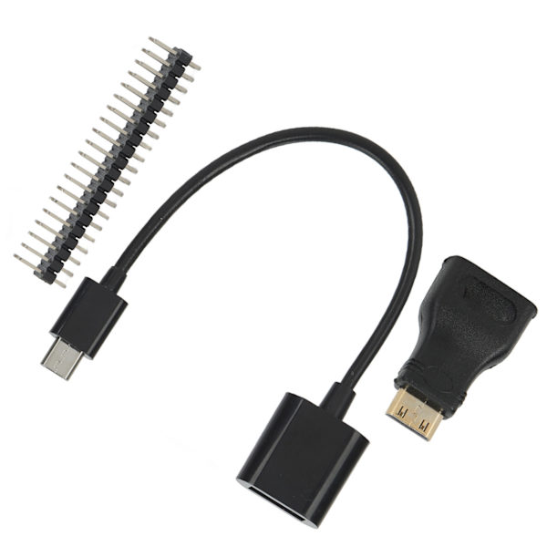Mini HD til HD-adapter Micro USB til USB hunn strømledning 40P for Raspberry Pi Zero Pin Kit