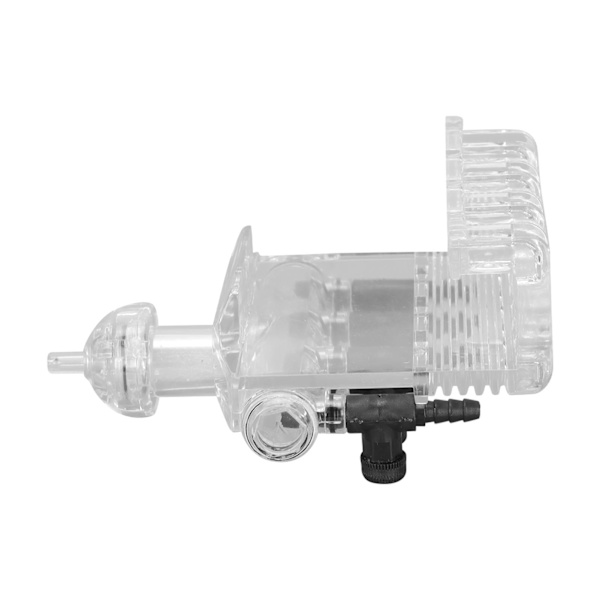 Akvarium Air Check Flow Control Switch 4-veis Klar Plast Fisktank Luftpumpe Gangventil