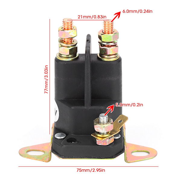 12V startmotor magnetrelä magnetomkopplare 33-331 Universal OEM-ersättning
