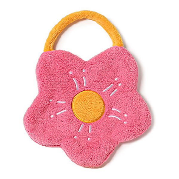 Håndkle Dobbeltlags Coral Fleece Blomform Sterk absorpsjonsevne Myk hengende Håndkle Rose Red