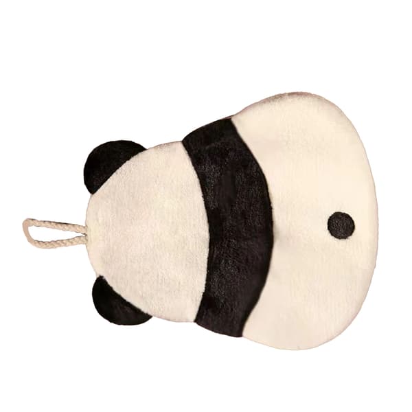 Thickened Cute Cartoon Animal Pattern Absorbent Hanging Kitchen Towel for Kids Home Panda Pattern