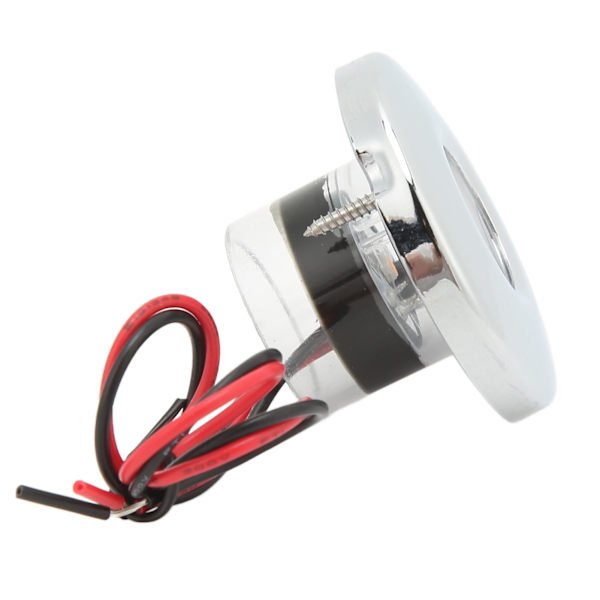 39mm DC 12V LED Ganglys 100LM Varmt Hvit Lys 3000K IP67 Vanntett Rustfri Glatt Overflate for Båt Bobil Hjem