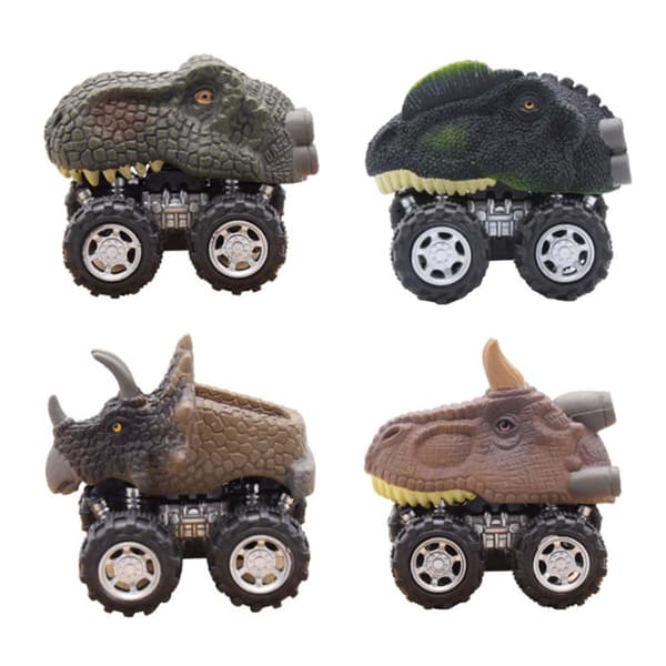 Træk-Tilbage Dinosaurie Bil Høj Simulation Kompakt Bærbar Træk-Tilbage Billeksak 7 X 5 X 6 cm