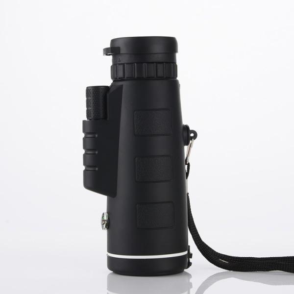 40X60 Monocular HD Low Light Night Vision Monocular med kompassförstorare Anslutning av mobiltelefoner för att ta bilder med dammskyddsreppåse