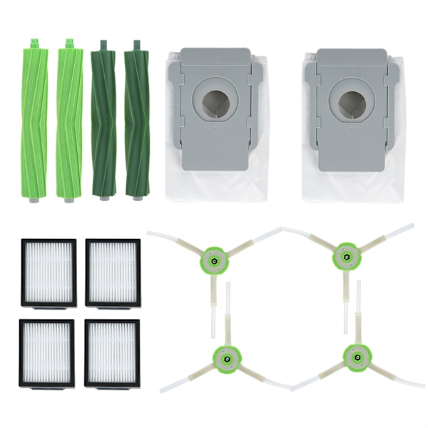 Pääharja, sivuharja-suodatin, pölynimuripussisetti Sopii Roomba I7 E5 E6