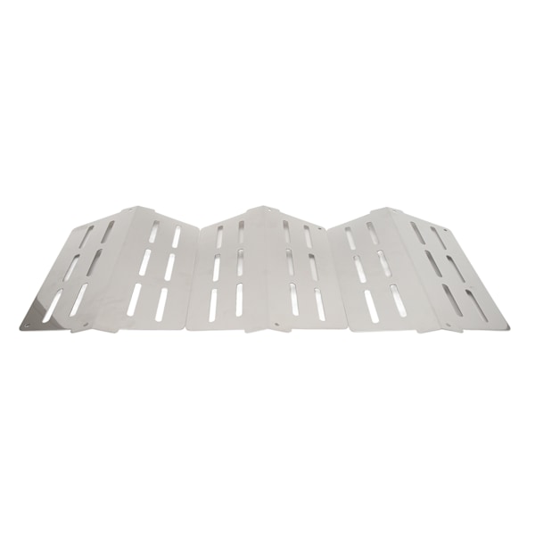 3 stk Heavy Duty Justerbar Grill Varmeplade Shield Udskiftning Varmetelt Smagforstærker Bar Brænder Låg Flame Tamer