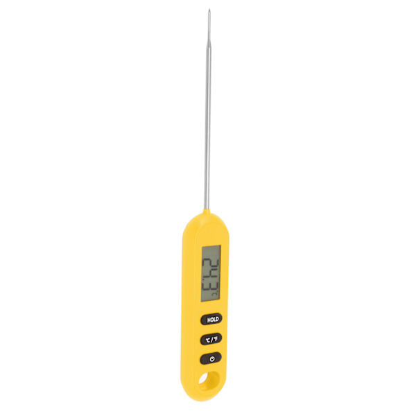 Kødmålertermometer Hurtig Læsning Digital Madlavning Køkken Grilltermometer med Lang Sonde Orange