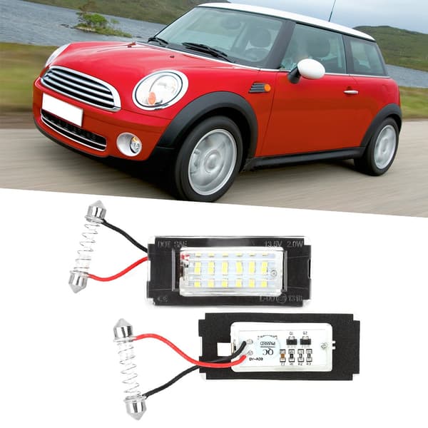 1 par 12V 18 SMD LED Nummerpladelys Passer til MINI Cooper R56 R57 R58 R59 2006-2014