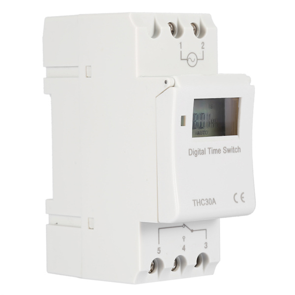 THC 30A Digital Timer Switch Programmerbar Elektronisk Tidskontrollbrytare (110V)