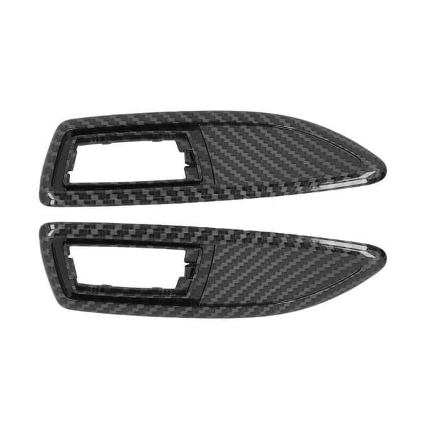 2 stk. Sideblinklys Rammesett Bil Tilpasninger Erstatning for Vauxhall Corsa D Range 2006‑2014 Karbonfiberstil