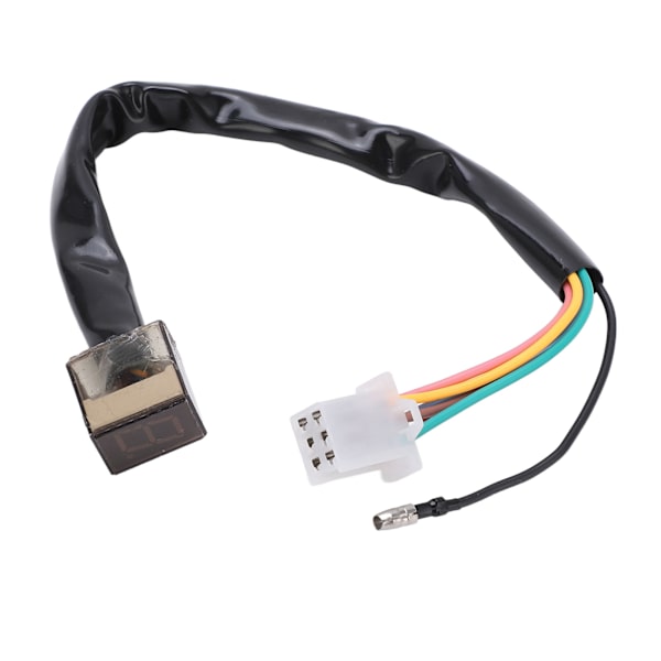 Motorcycle Gear Indicator Waterproof Gear Lever Sensor High Precision LED Digital Display with 28cm/11.02in Cable