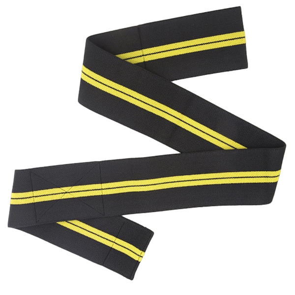 Sports albue støtte beskyttelse bandage elastisk albue wrap justerbar kompression ærme sort og gule striber