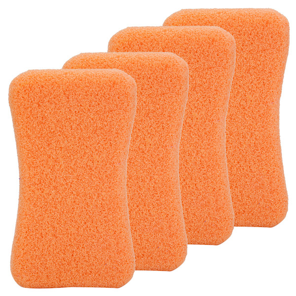 4 stk Callus Exfoliate Stone Føtter Pleie Pimpsten Føtter Hard Hud Fjern Pedikyr Scrubber Orange