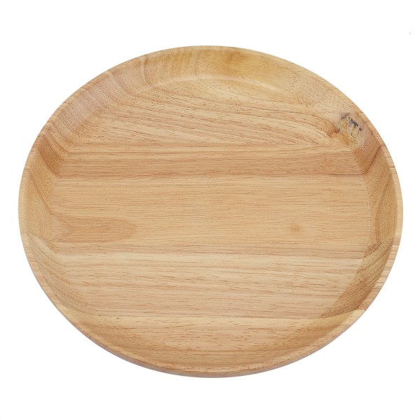 Rund trä tebricka Sushi Snacks Frukt Serveringsfat för hemmarestaurang 18*18cm