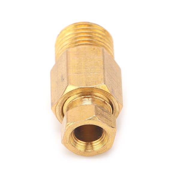 Oil Pipe Fitting Elbow Brass Straight Block Coupling Adapter for Pipe Connection PD410