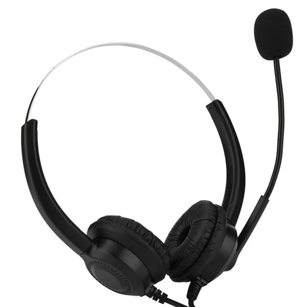 Mute-funksjon USB Call Center-hodetelefon med støyreduserende mikrofon