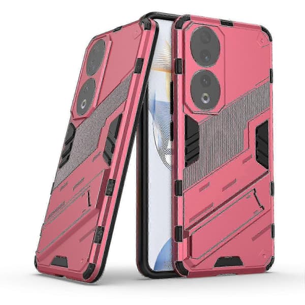 For Honor 90 - Støtsikkert PC + TPU-telefondeksel med støtte Rose