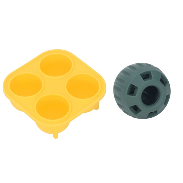 2st Valpgodisbricka Form Tvättbar Gummi Säker Långvarig Återanvändbar Hundfyllbar Godisbricka för liten hund Gul Kvadratgrön Rund