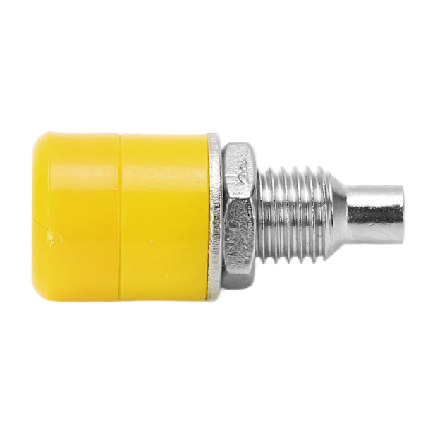 20 kpl 24.070 4 mm paneeli Bananiliitäntä Kupari Naarasadapteri Nikkelillä päällystetty Banana Jack elektroniikkalaitteille Keltainen