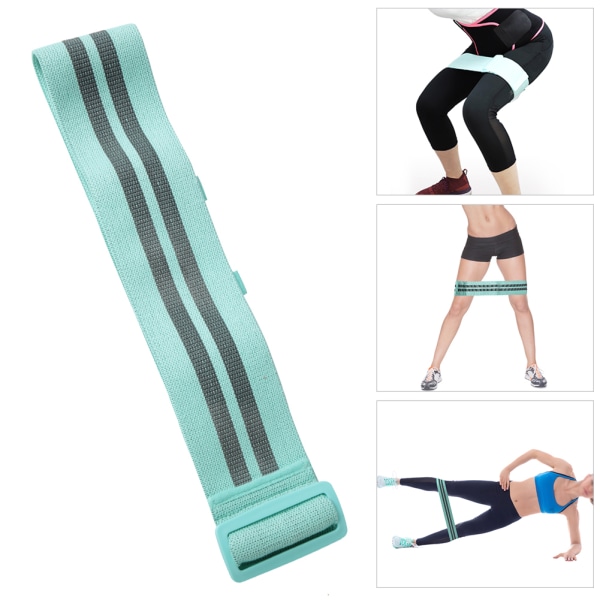 Säädettävät liukumattomat reisilihakset Loop Circle Gym Yoga Fitness Harjoittelu (Vaaleanvihreä)