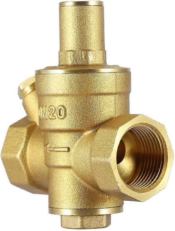 Reduksjonsventil - DN20 3/4\" Justerbar vanntrykksreduksjonsregulator Vannkontroll Trykkregulator