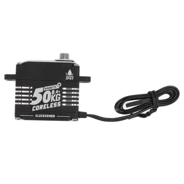 FLASH HOBBY Kjernefri Servo Høy Dreiemoment 50KG Programmerbar Vanntett RC Gear Styreservo for Robot 270° (±5°)