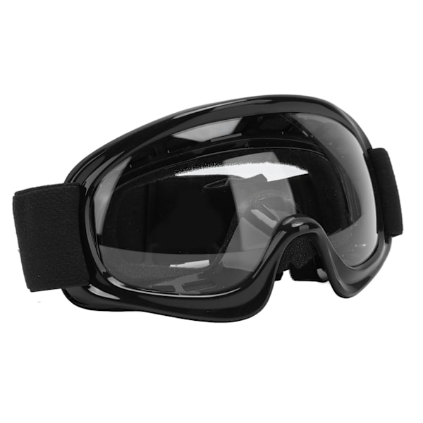 Dirt Bike Goggles för barn Slagtålighet UV-skydd Motorcykelglasögon för utomhuscykling Ski ATV Off Road Racing Svart
