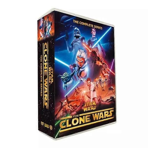 STAR WARS, THE CLONE WARS: Hele serien, sæsoner 1-7 (DVD engelsk version) Gratis levering