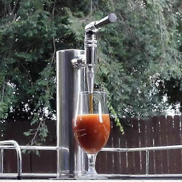 Stout Beer Coffee Kran Rustfritt Stål Nitrogen Keg Draftkran