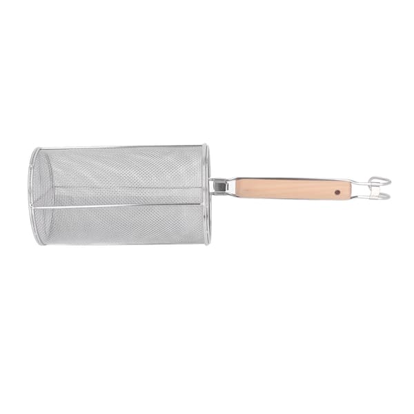 Dumpling Mesh Pasta Korg Rustfritt Stål Fin Mesh Pasta Korg for Pasta Nudler Dumpling