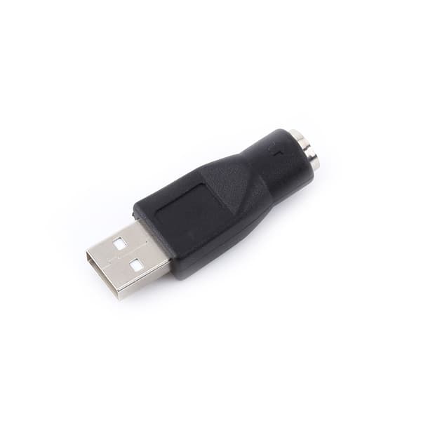 USB 2.0 han til PS/2 hun-adaptere til PC-tastaturmus (2 stk)